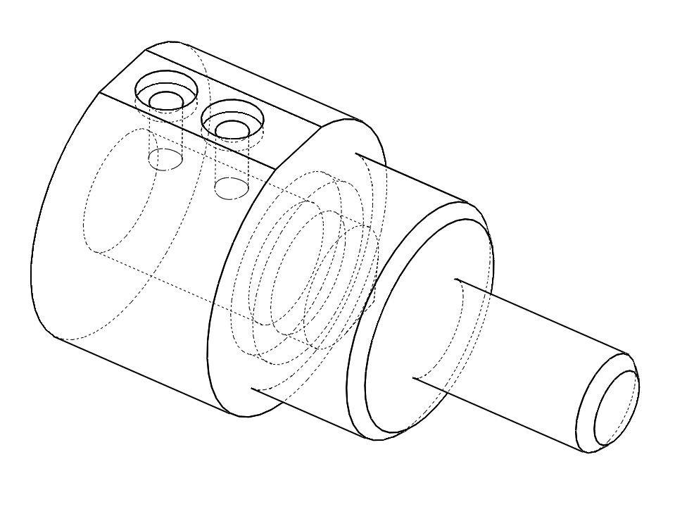 3D part rendered in SolidWorks